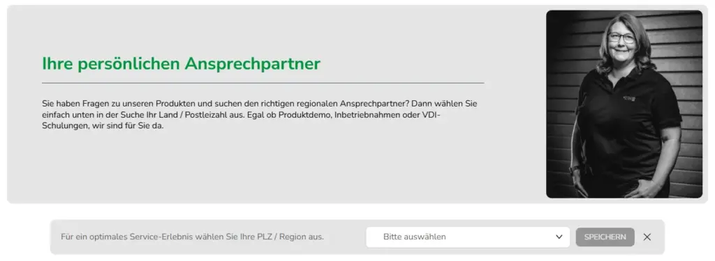 Persönlichen Ansprechpartner auswählen