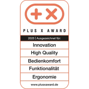 Plus X Award Siegel